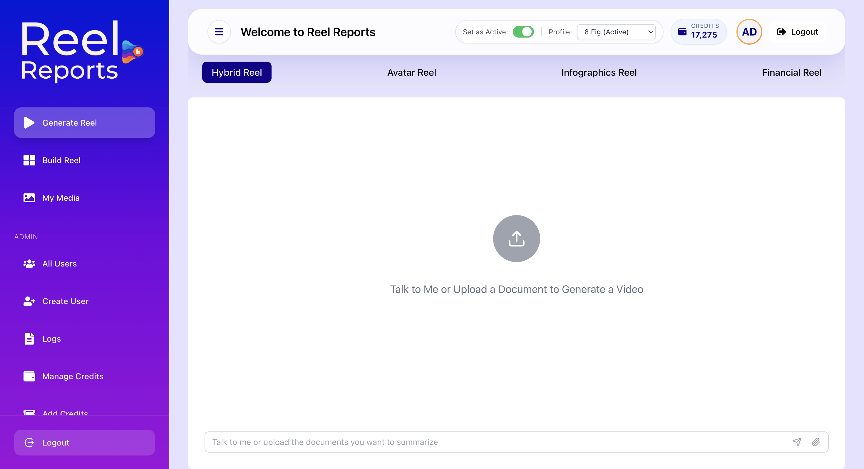 ReelReports.ai web overview
