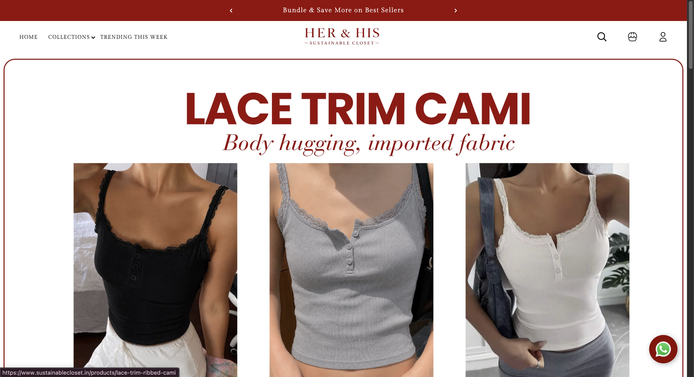 Sustainable Closet web overview